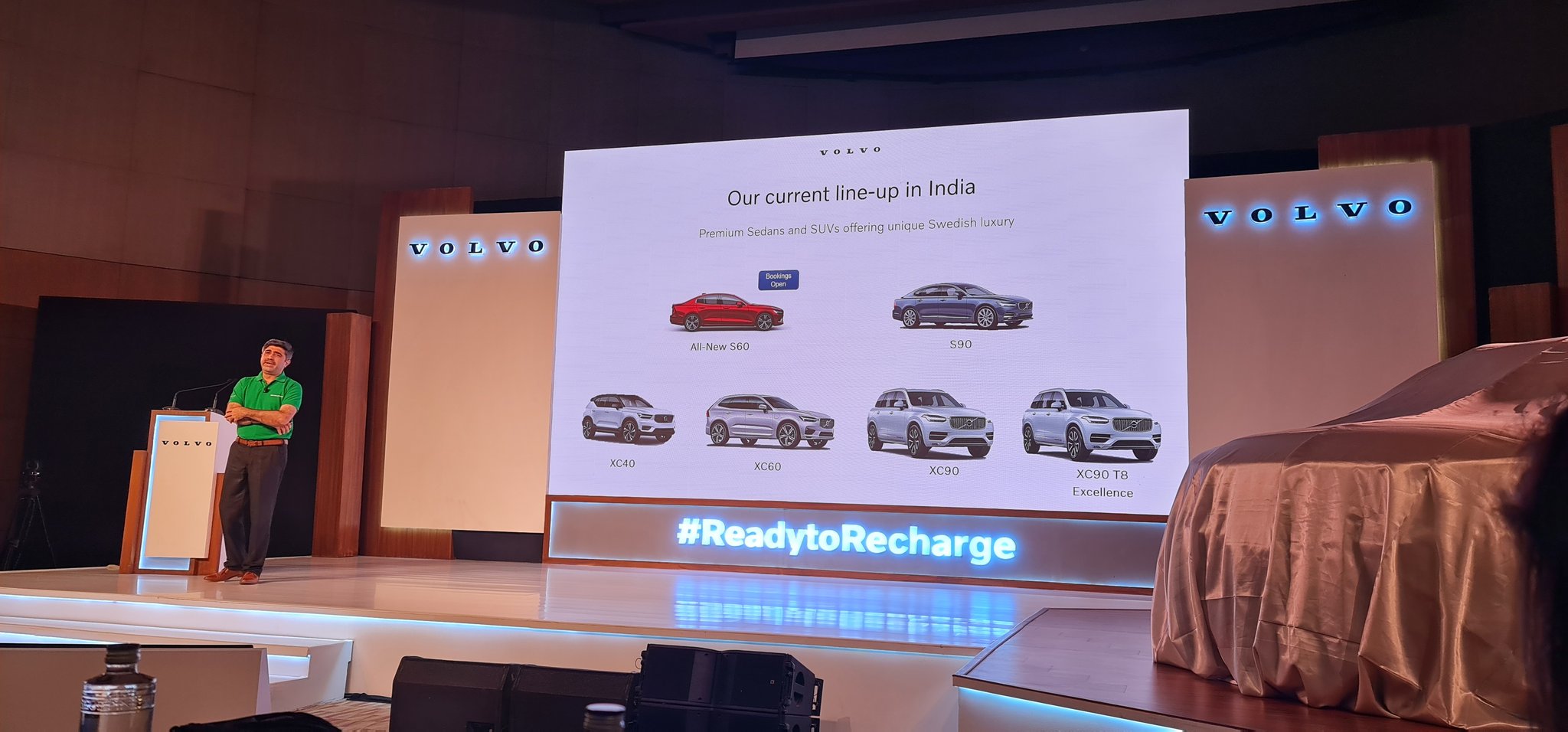 The steps towards sustainability at @volvocarsin was first taken by the XC90 Hybrid. Now taking it forward to the next level is the #XC40Recharge and that will be followed by a slew of new EV products. Though in the meantime bookings have also opened up for the all new S60
