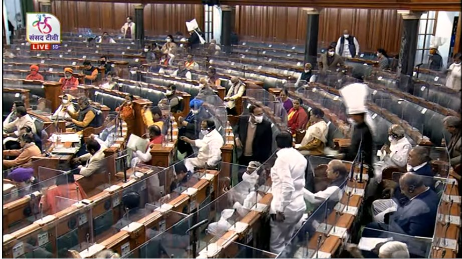 

 LokSabhaadjourned till 2 pm following the Opposition's protest in the House over theLakhimpurKheriincident and their demand for the immediate resignation of Minister AjayMisraTeni. 