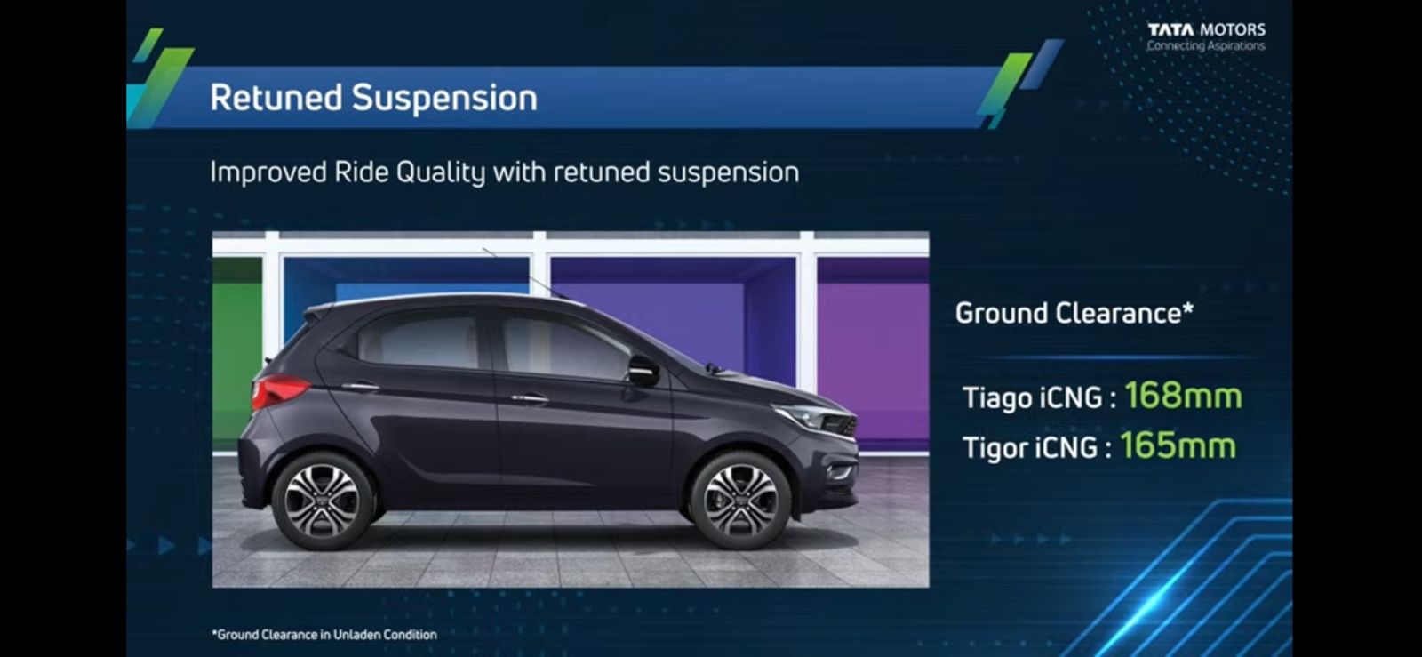 <p>With retuned suspensions both cars have very good ground clearence</p>