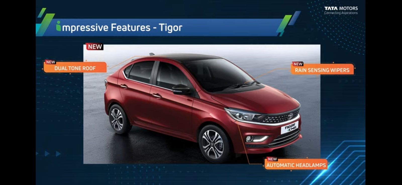 <p>The Tata Tigor too comes with a host of amazing exterior features</p>
