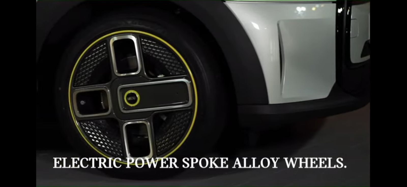 <p>The all new all-electric gets plenty of yellow accents across its body</p>