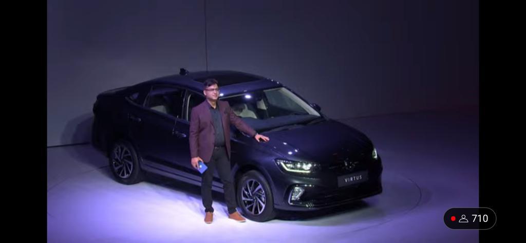 <p>The Volkswagen Virtus unveiled</p>