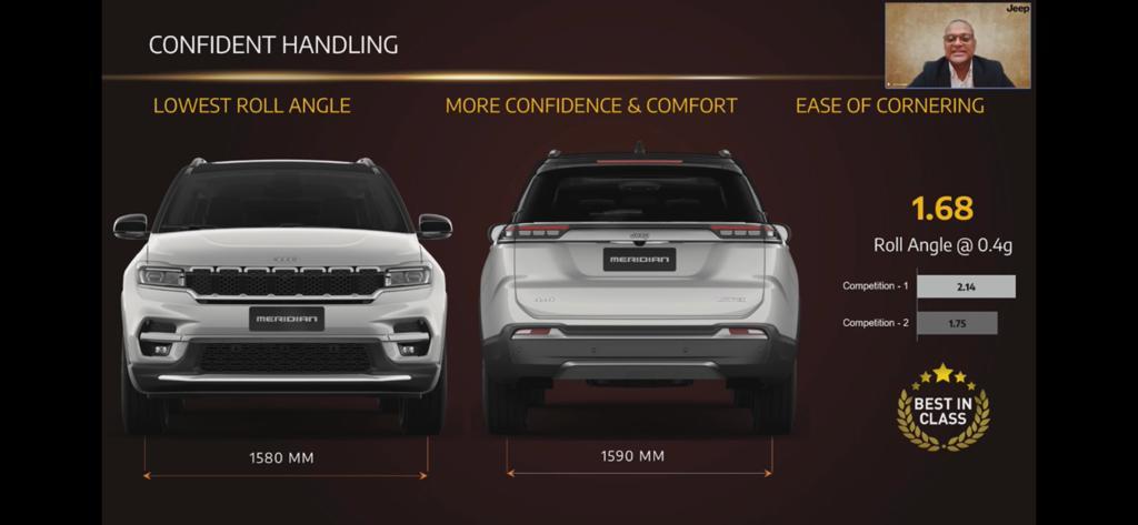 <p>The handling capability of the Jeep Meridian</p>