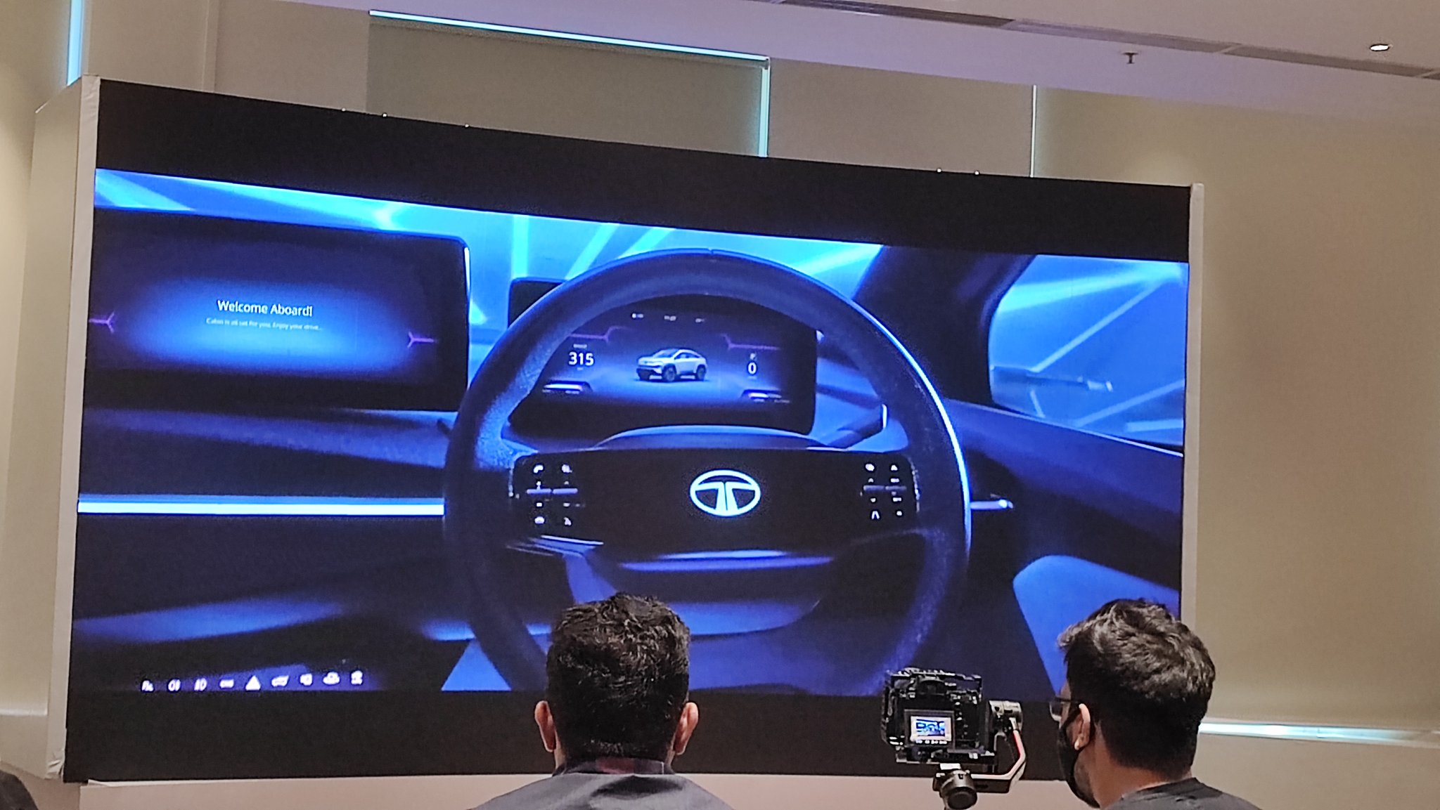 <p>Tata Motors will give their interior a whole new look with the illuminated logo on the steering wheel being one of the updates</p>