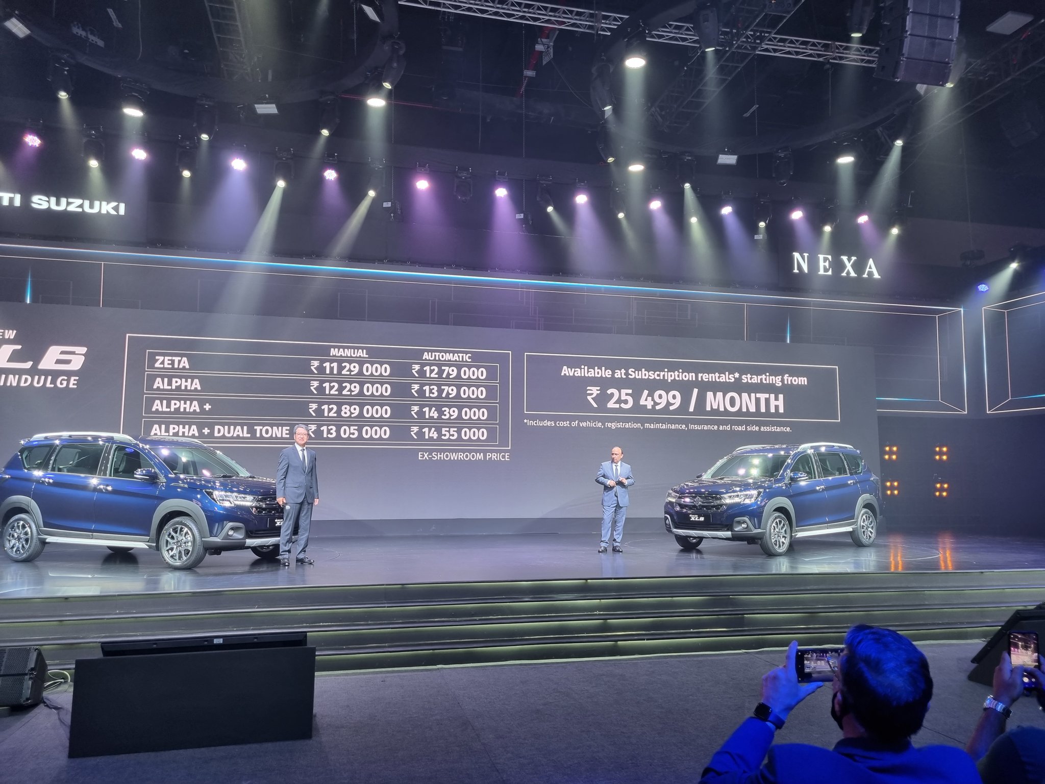 <p>Here are the prices for the all-new XL6 as well as the subscription costs</p>