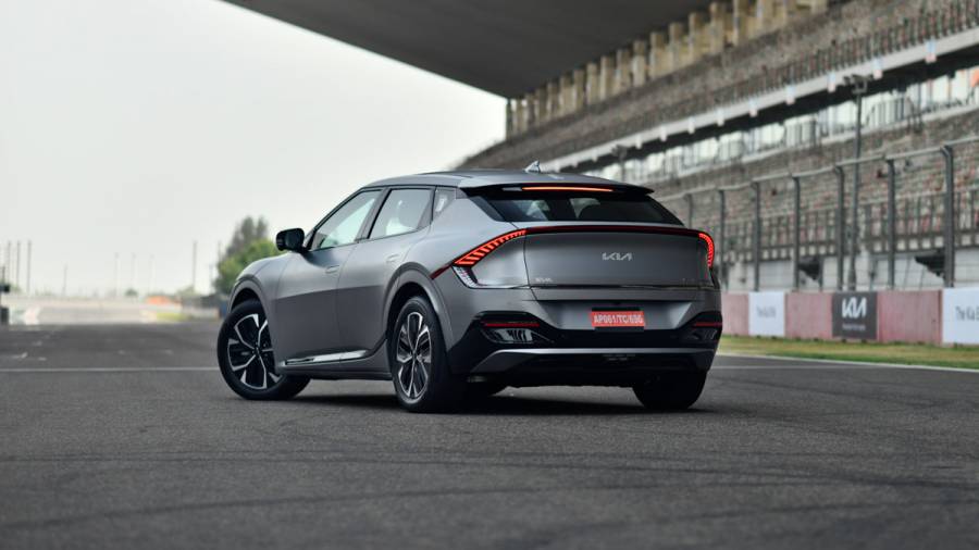 <p>The Kia EV6 will be available in two trim levels: GT and GT-Line AWD. While the RWD version has a maximum output of 229PS and 350 Nm of torque and the AWD version has a maximum output of 347PS and a peak torque of 605 Nm. The Kia EV6 can sprint from zero to 100&nbsp;kmph in only 5.2 seconds and has an electronically regulated top speed of 192 kmph.</p>