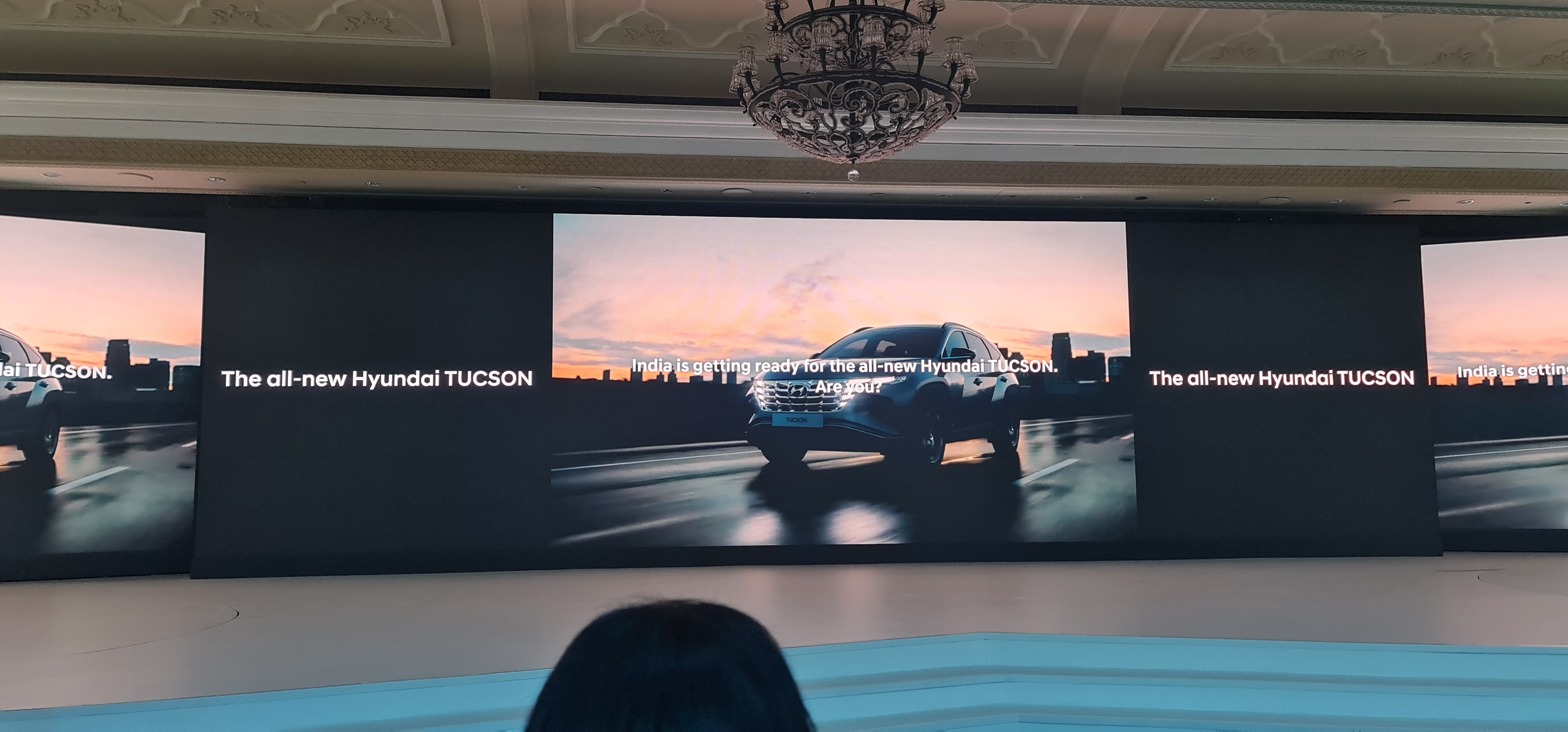 <p>We&#39;re at the unveiling of the new Hyundai Tucson</p>