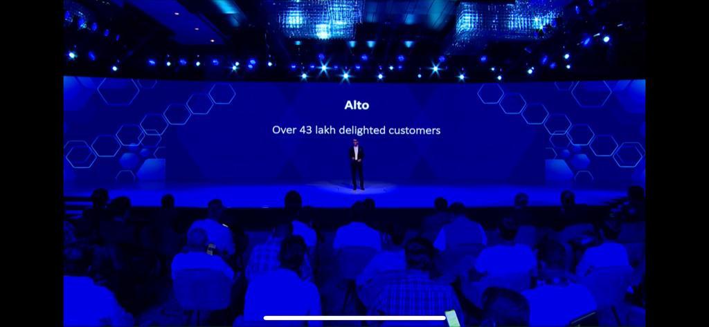 <p>Over 43 lakh Alto customers in India</p>