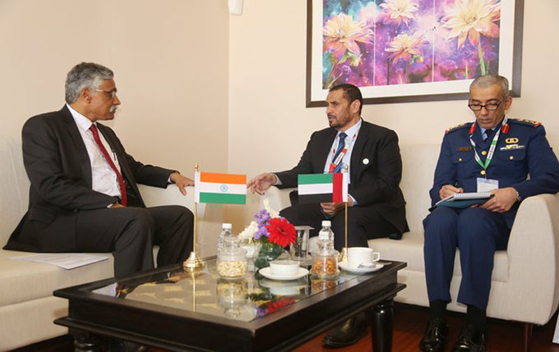   

 DefenceSecretaryGiridharAramanemet a number ofdefencedelegations including Brazil,Myanmar,Mauritius, andRepublic of Bulgaria, on the sidelines of Aero India 2023 