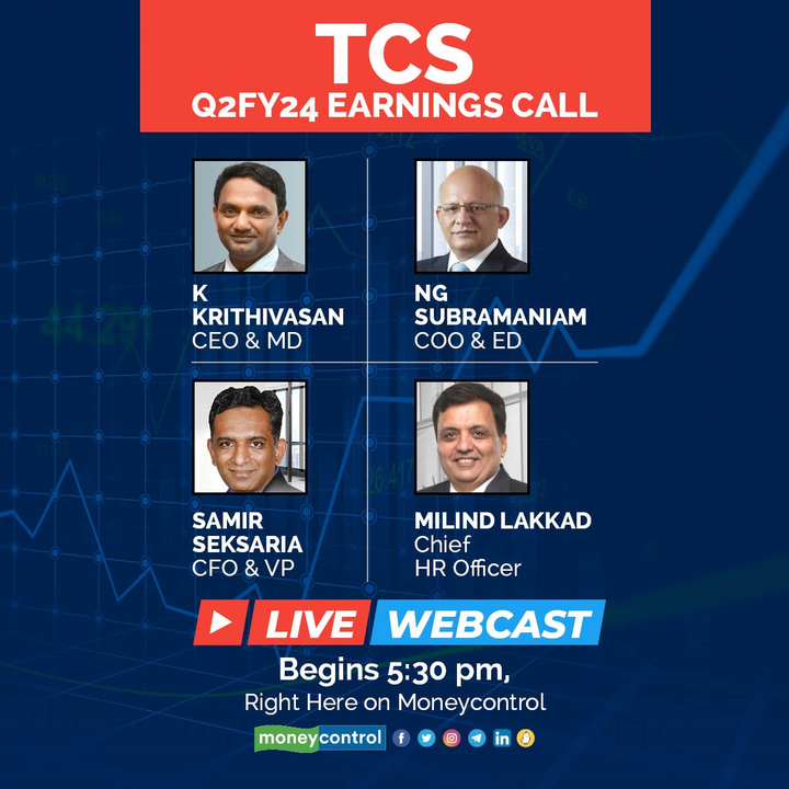 TCS Q2 Results live updates: TCS earnings call at 5.30 pm