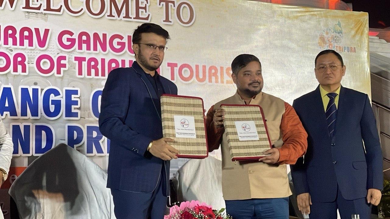 Live news updates: Sourav Ganguly takes on role as Brand Ambassador for  Tripura Tourism