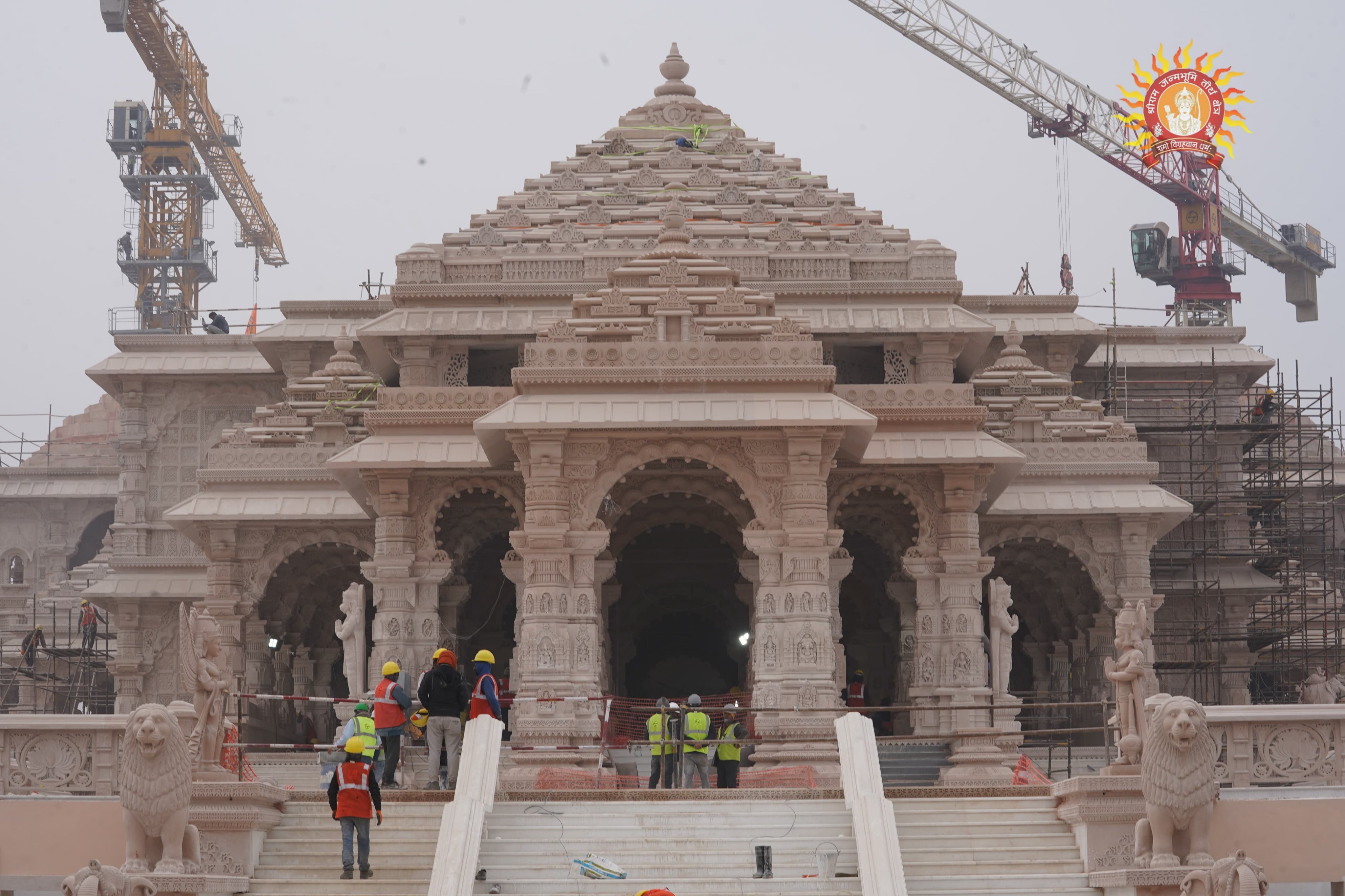 Ram Temple Consecration Live: Preparations in full swing for Pran Pratishtha ceremony