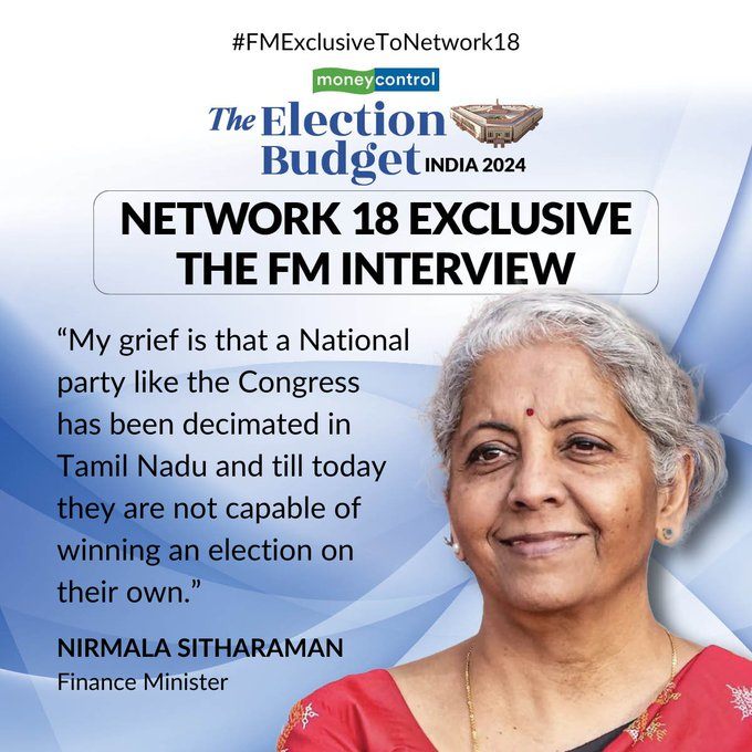 Nirmala Sitharaman Exclusive LIVE: DMK is &lsquo;anti-Hindu&rsquo;, FM Nirmala Sitharaman reiterates her stance