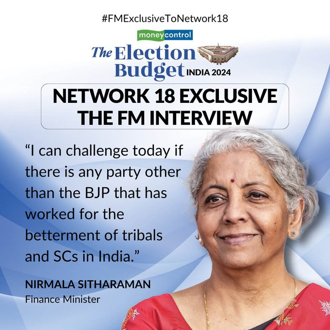 Nirmala Sitharaman Exclusive LIVE: FM&#39;s bold assertion - BJP&#39;s singular contribution to tribal and SC development stands tall