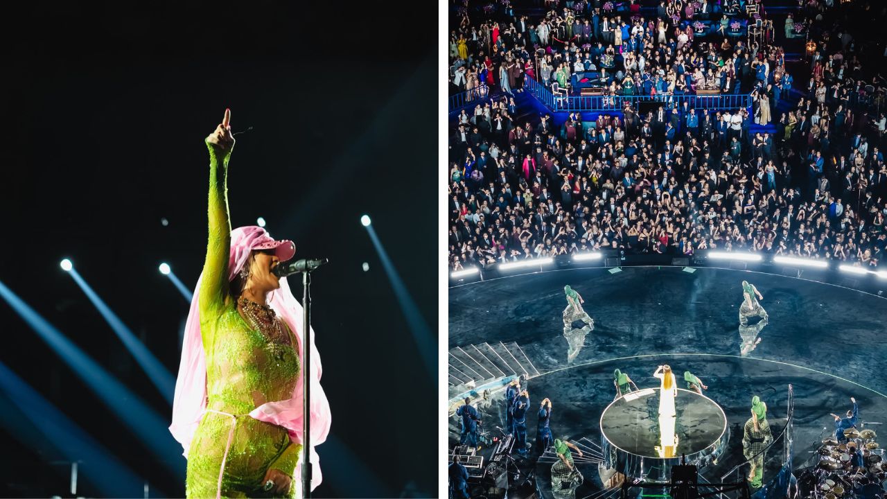 <p><strong>Anant Ambani-Radhika Merchant Wedding LIVE: Catch a Glimpse of Rihanna&#39;s rocking performance on day 1</strong></p>

<p>On the first day of the pre-wedding festivities themed &#39;An Evening in Everland&#39;, the guests witnessed the global icon Rihanna performing some of her hit songs like &ldquo;Work&rdquo;, &ldquo;Pour It Up and &ldquo;Diamonds&rdquo;. </p>