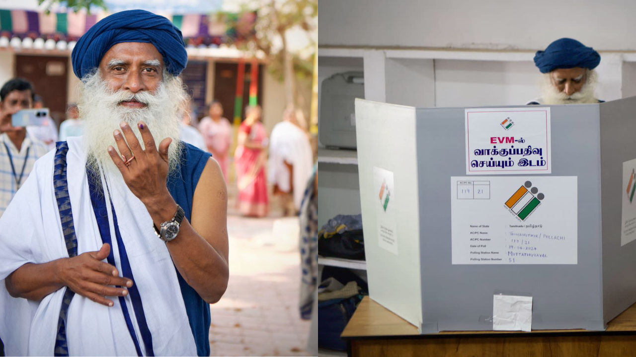 Tamil Nadu Lok Sabha Election 2024 LIVE: Renowned spiritual leader Sadhguru votes in Tamil Nadu's Lok Sabha Elections Tamil Nadu Lok Sabha Election 2024 LIVE: Renowned spiritual leader Sadhguru votes in Tamil Nadu's Lok Sabha Elections